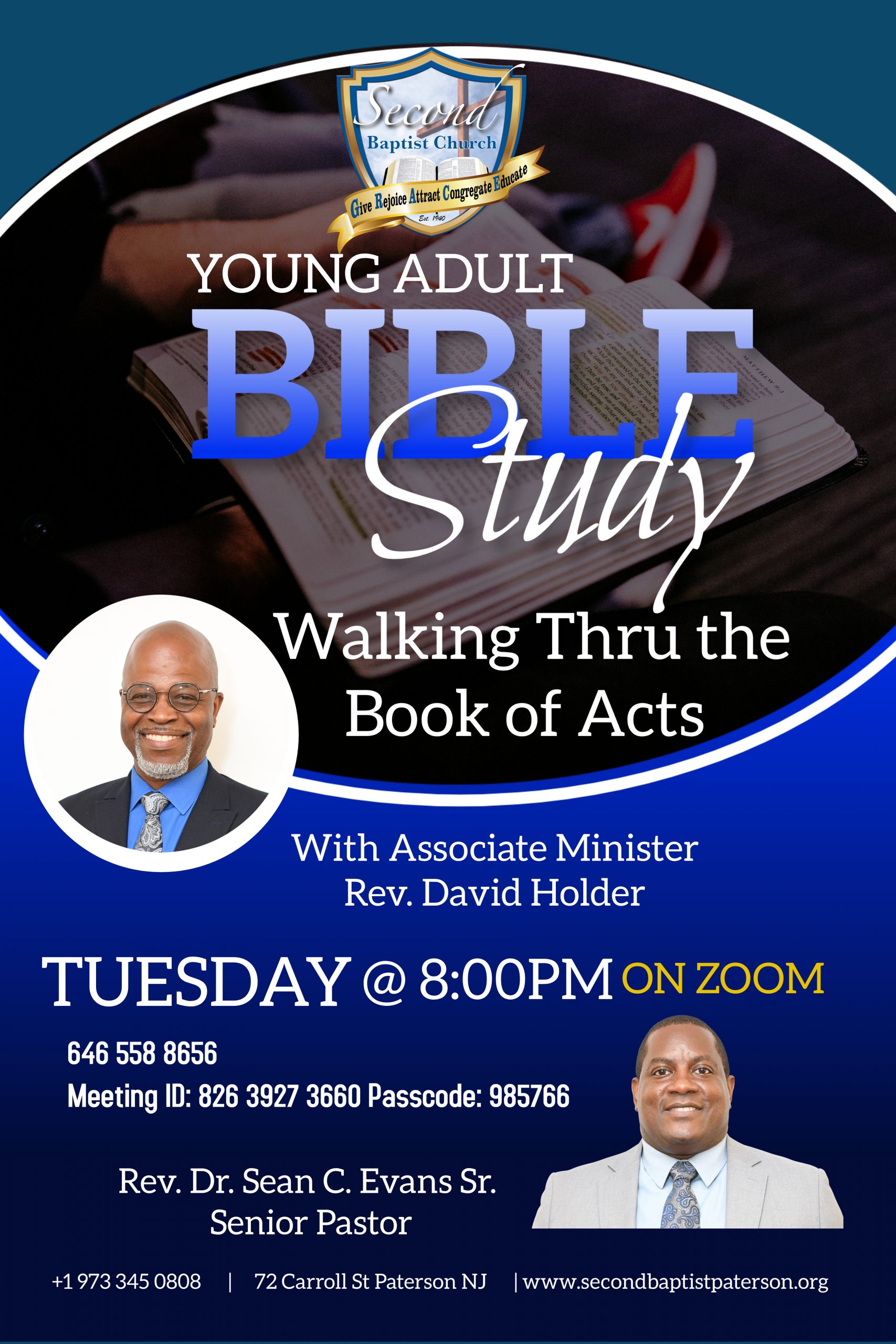 Young Adult bible study poster